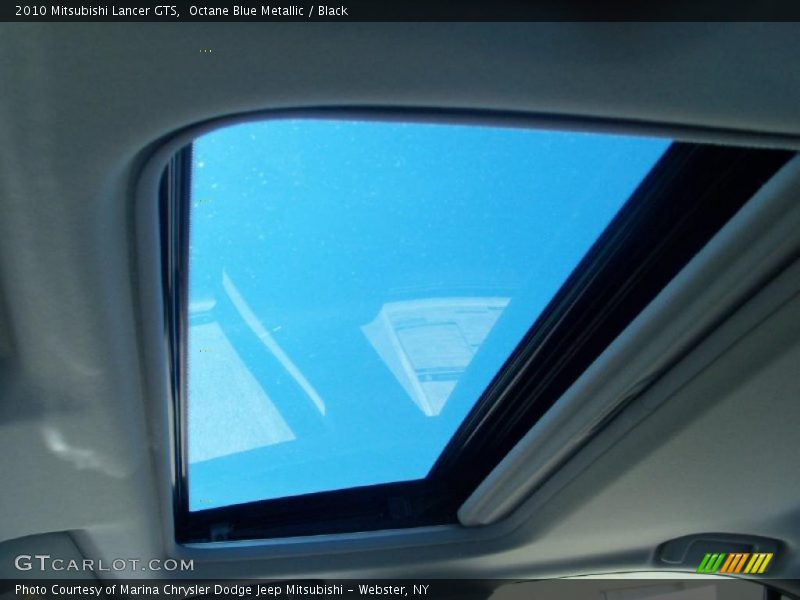 Octane Blue Metallic / Black 2010 Mitsubishi Lancer GTS