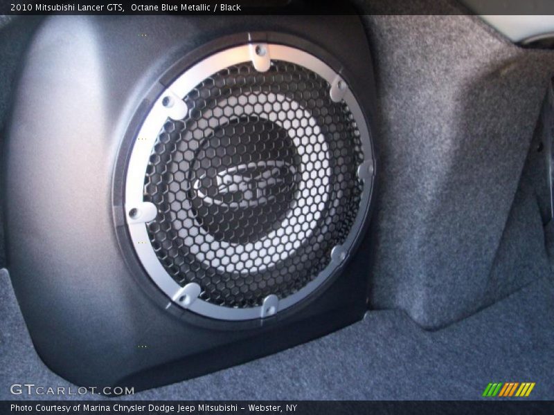 Octane Blue Metallic / Black 2010 Mitsubishi Lancer GTS