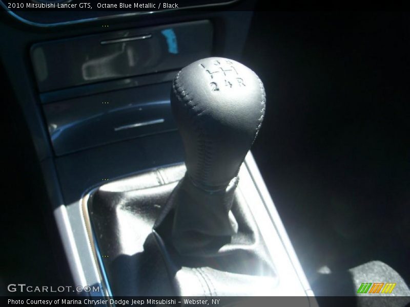 Octane Blue Metallic / Black 2010 Mitsubishi Lancer GTS