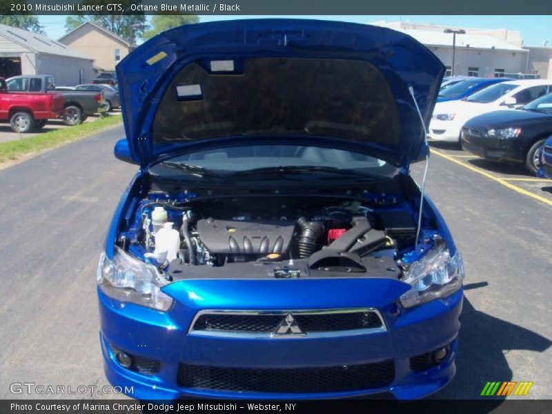Octane Blue Metallic / Black 2010 Mitsubishi Lancer GTS