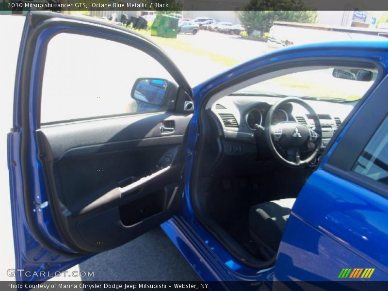Octane Blue Metallic / Black 2010 Mitsubishi Lancer GTS