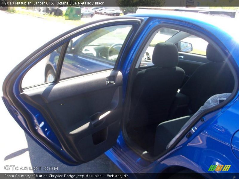 Octane Blue Metallic / Black 2010 Mitsubishi Lancer GTS