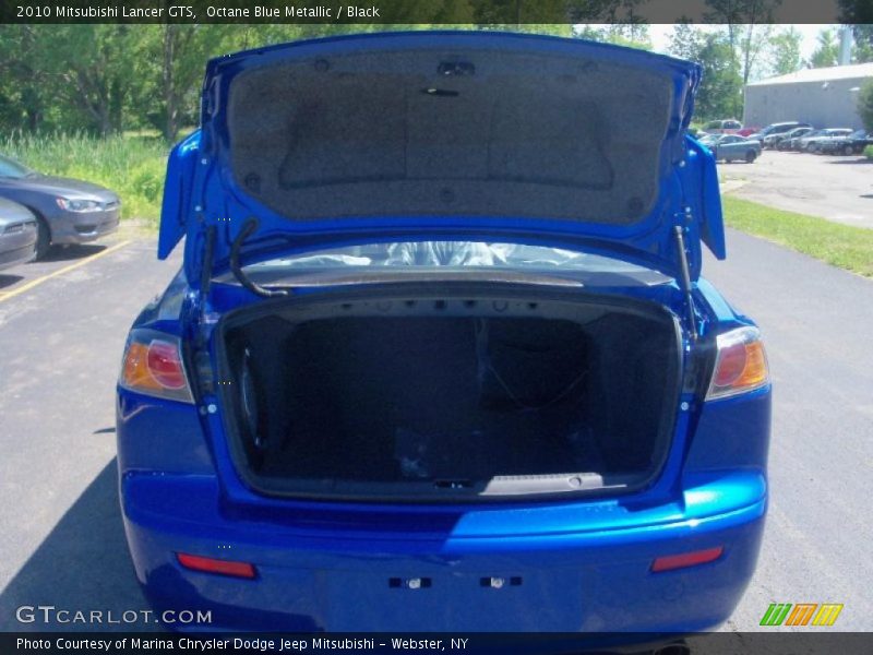 Octane Blue Metallic / Black 2010 Mitsubishi Lancer GTS