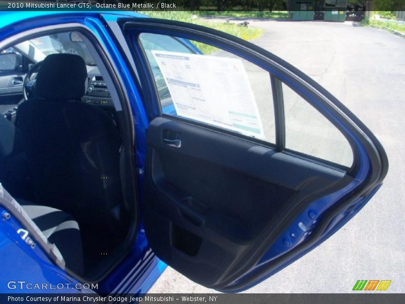 Octane Blue Metallic / Black 2010 Mitsubishi Lancer GTS
