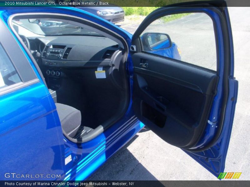 Octane Blue Metallic / Black 2010 Mitsubishi Lancer GTS