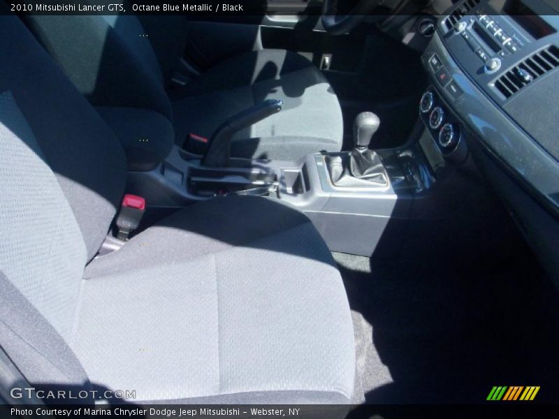 Octane Blue Metallic / Black 2010 Mitsubishi Lancer GTS