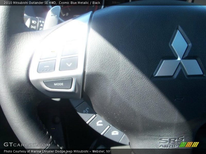 Cosmic Blue Metallic / Black 2010 Mitsubishi Outlander SE 4WD
