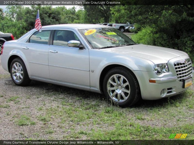 Bright Silver Metallic / Dark Slate Gray/Light Graystone 2007 Chrysler 300 C HEMI