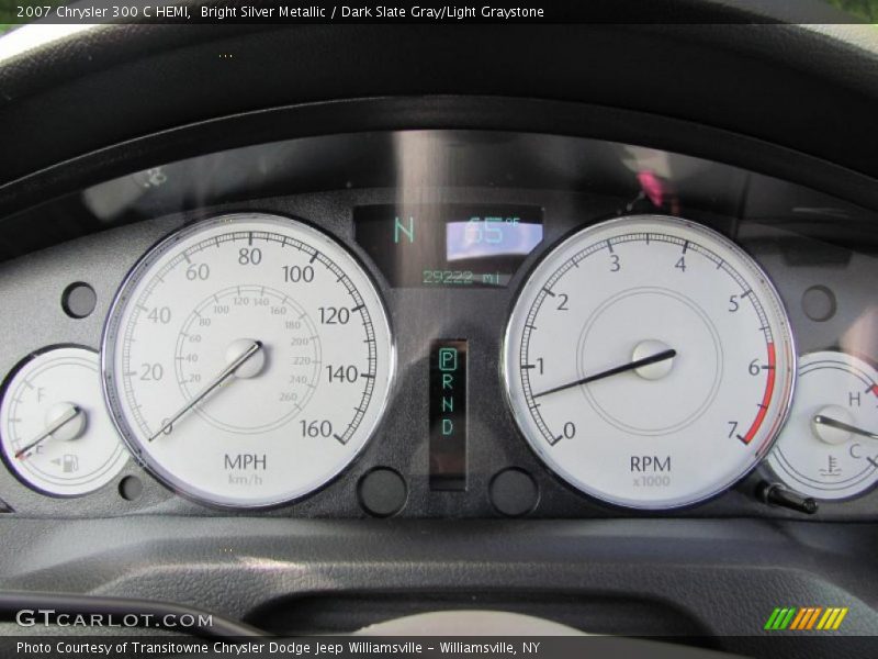 Bright Silver Metallic / Dark Slate Gray/Light Graystone 2007 Chrysler 300 C HEMI