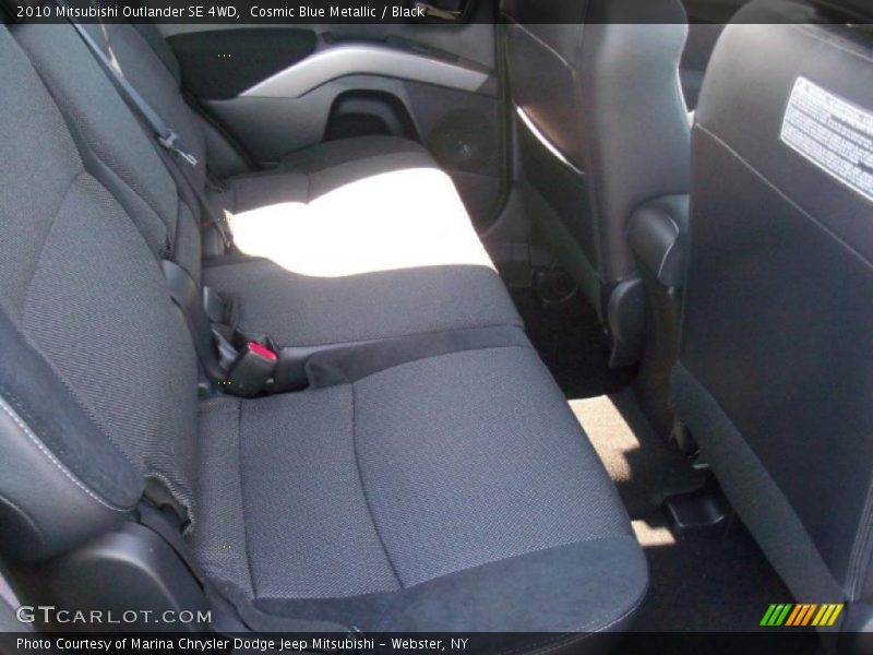 Cosmic Blue Metallic / Black 2010 Mitsubishi Outlander SE 4WD