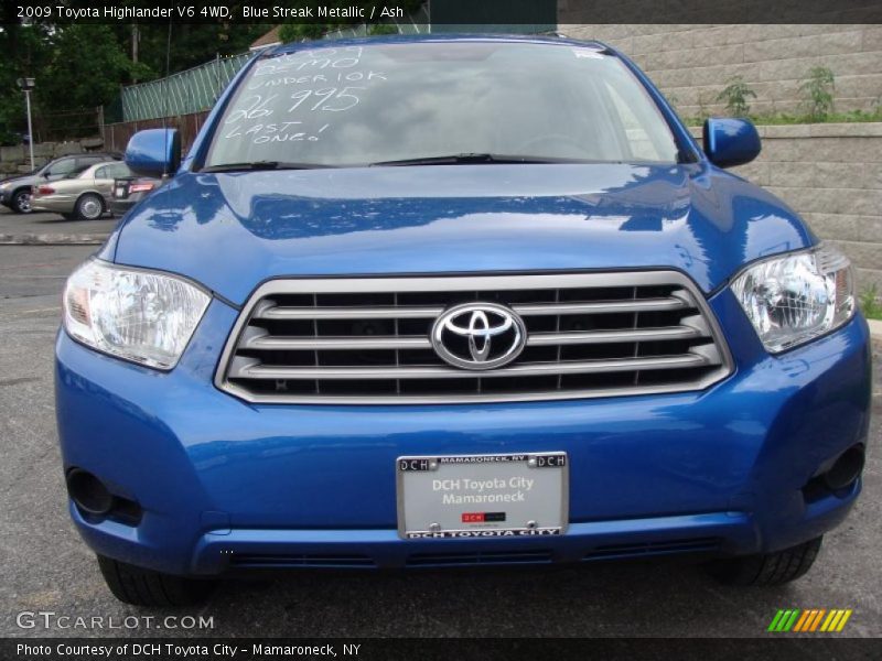 Blue Streak Metallic / Ash 2009 Toyota Highlander V6 4WD
