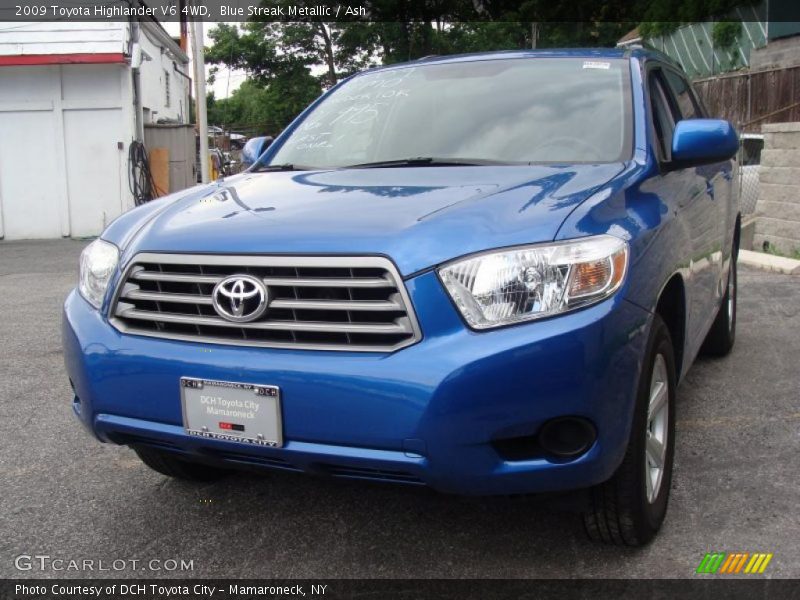 Blue Streak Metallic / Ash 2009 Toyota Highlander V6 4WD