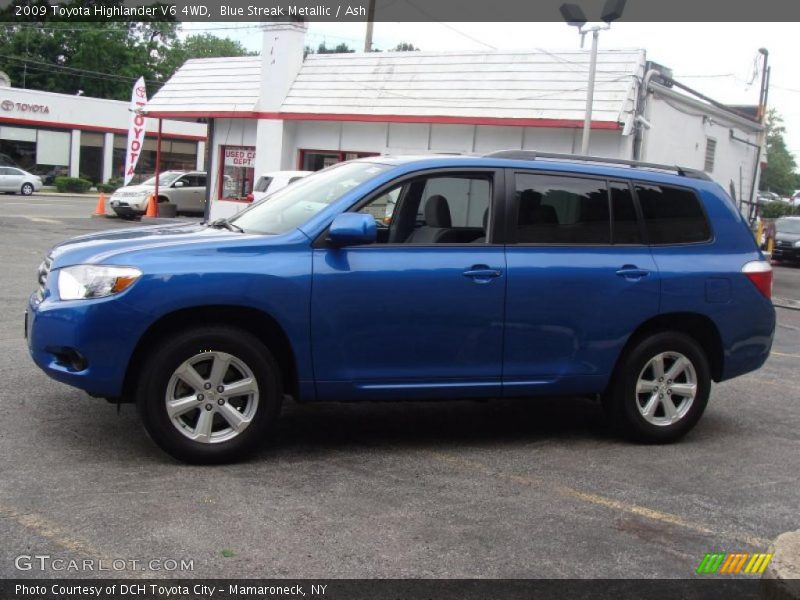 Blue Streak Metallic / Ash 2009 Toyota Highlander V6 4WD