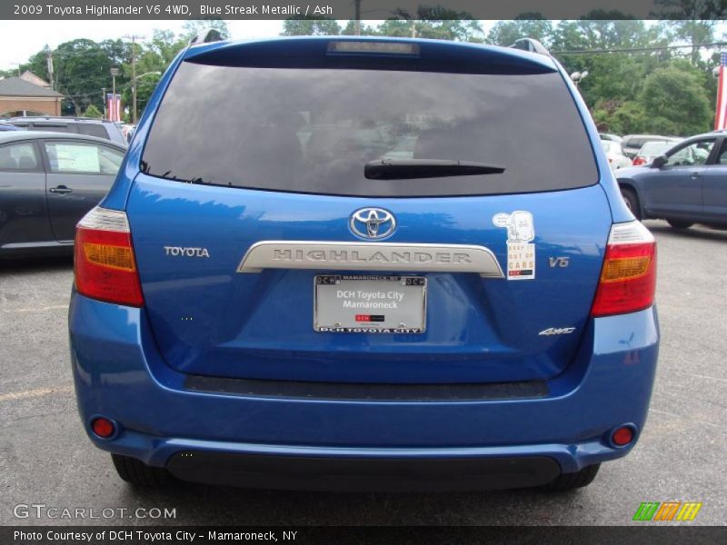Blue Streak Metallic / Ash 2009 Toyota Highlander V6 4WD