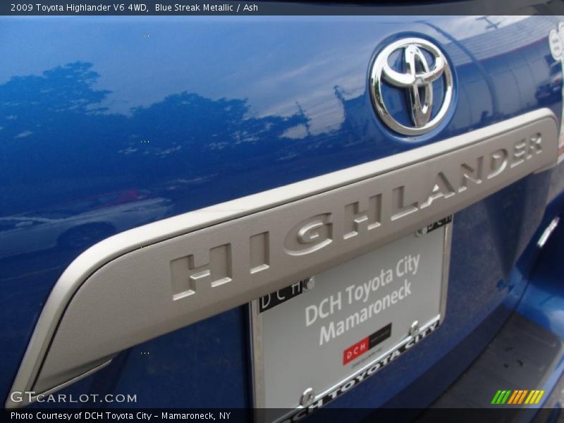 Blue Streak Metallic / Ash 2009 Toyota Highlander V6 4WD