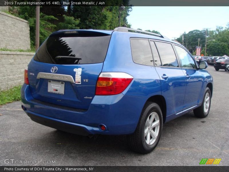 Blue Streak Metallic / Ash 2009 Toyota Highlander V6 4WD