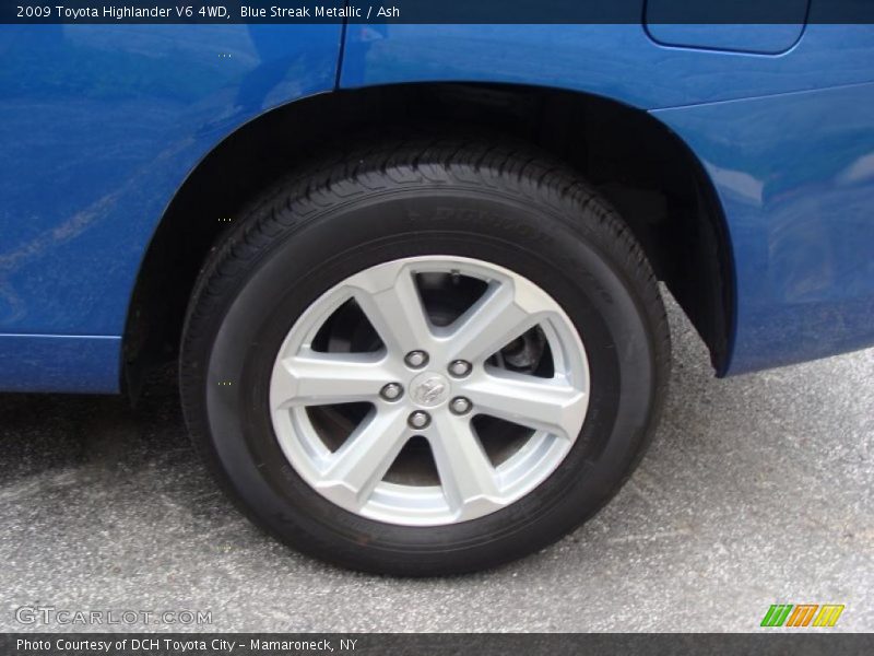 Blue Streak Metallic / Ash 2009 Toyota Highlander V6 4WD