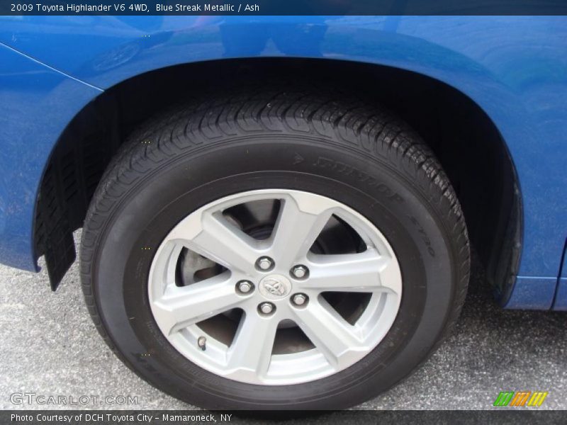 Blue Streak Metallic / Ash 2009 Toyota Highlander V6 4WD