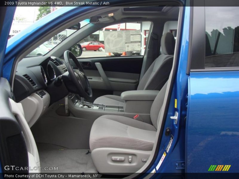 Blue Streak Metallic / Ash 2009 Toyota Highlander V6 4WD