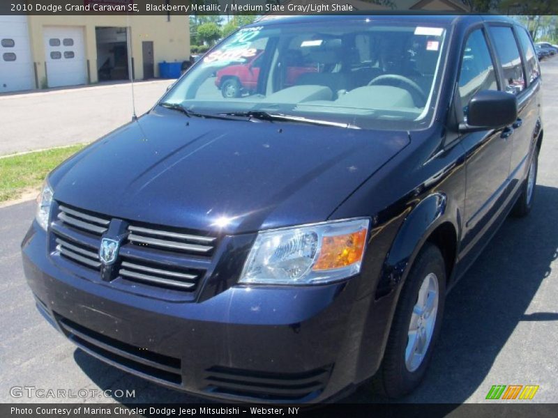 Blackberry Metallic / Medium Slate Gray/Light Shale 2010 Dodge Grand Caravan SE