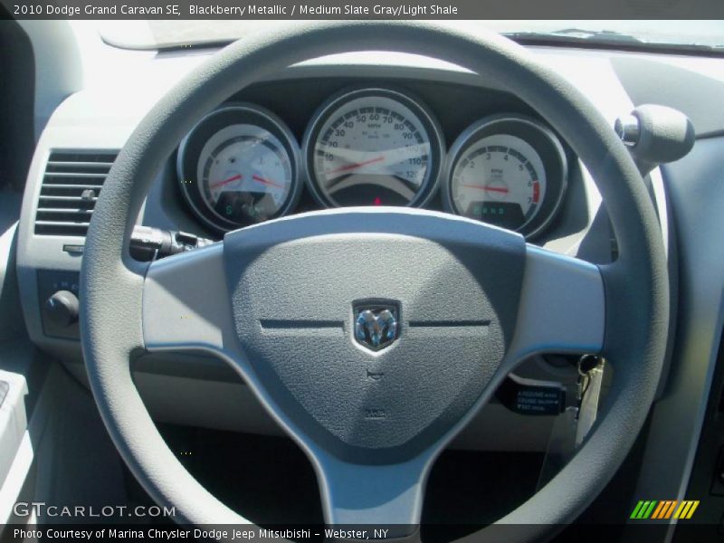 Blackberry Metallic / Medium Slate Gray/Light Shale 2010 Dodge Grand Caravan SE