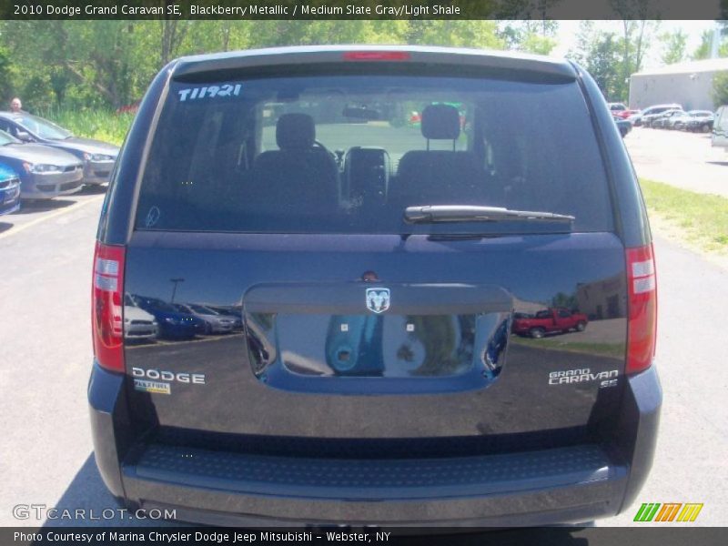 Blackberry Metallic / Medium Slate Gray/Light Shale 2010 Dodge Grand Caravan SE