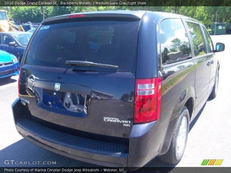 Blackberry Metallic / Medium Slate Gray/Light Shale 2010 Dodge Grand Caravan SE