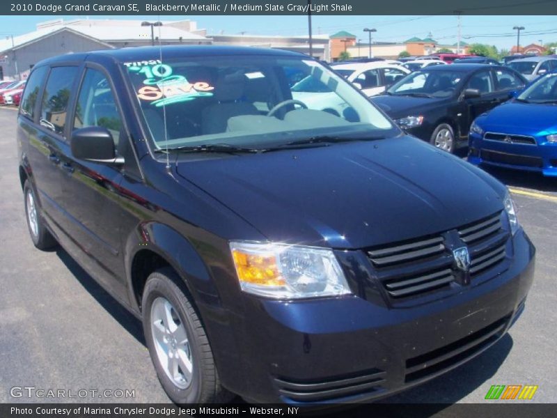 Blackberry Metallic / Medium Slate Gray/Light Shale 2010 Dodge Grand Caravan SE