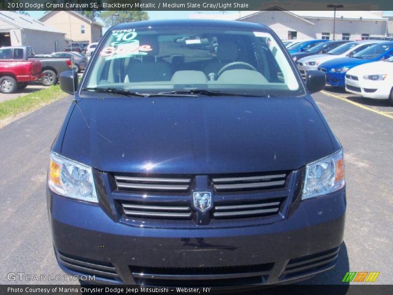 Blackberry Metallic / Medium Slate Gray/Light Shale 2010 Dodge Grand Caravan SE