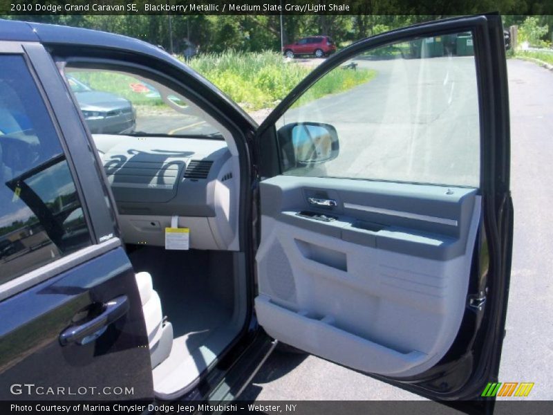 Blackberry Metallic / Medium Slate Gray/Light Shale 2010 Dodge Grand Caravan SE