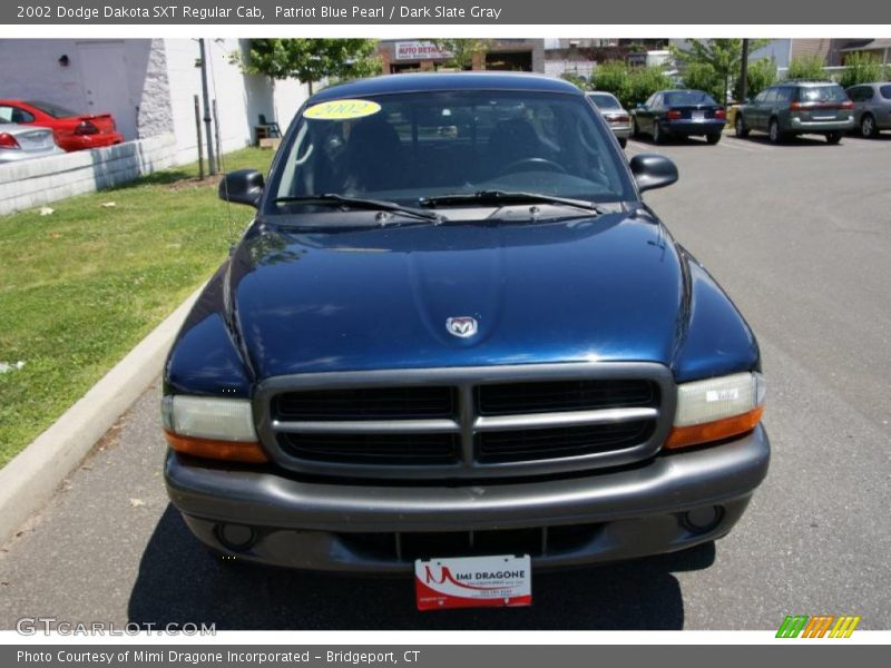 Patriot Blue Pearl / Dark Slate Gray 2002 Dodge Dakota SXT Regular Cab