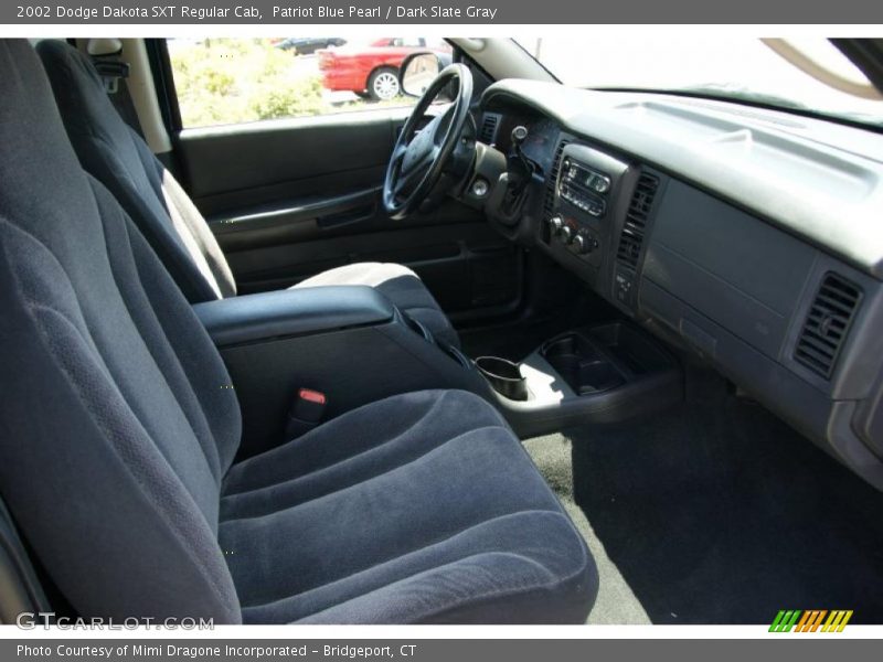 Patriot Blue Pearl / Dark Slate Gray 2002 Dodge Dakota SXT Regular Cab