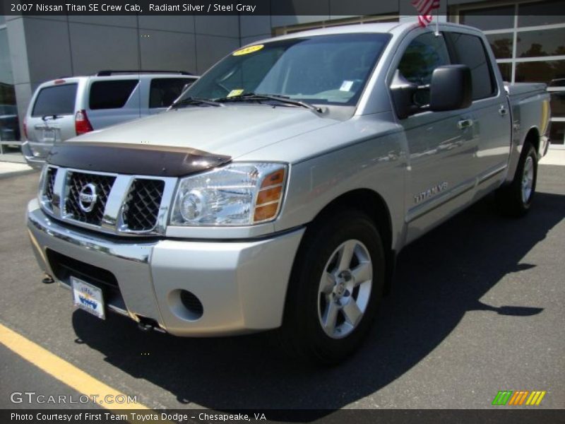 Radiant Silver / Steel Gray 2007 Nissan Titan SE Crew Cab