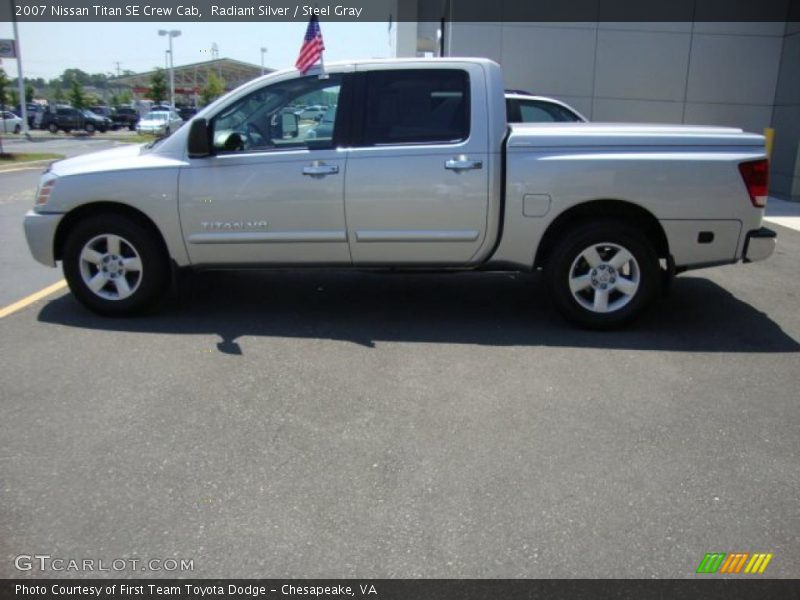 Radiant Silver / Steel Gray 2007 Nissan Titan SE Crew Cab