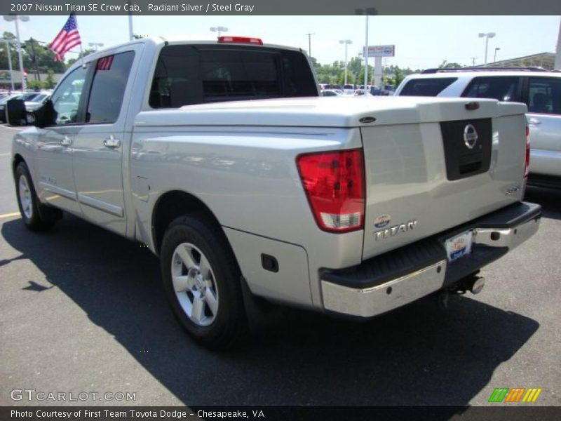 Radiant Silver / Steel Gray 2007 Nissan Titan SE Crew Cab