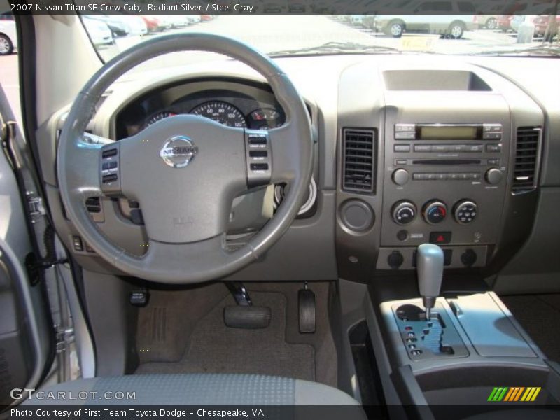 Radiant Silver / Steel Gray 2007 Nissan Titan SE Crew Cab