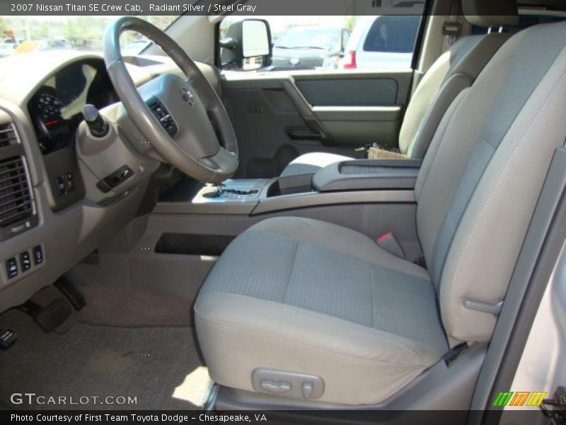 Radiant Silver / Steel Gray 2007 Nissan Titan SE Crew Cab