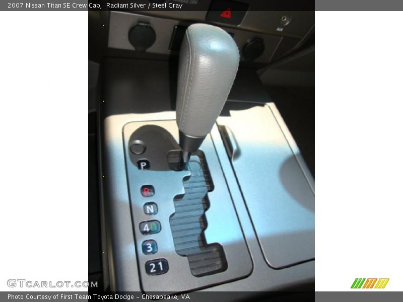 Radiant Silver / Steel Gray 2007 Nissan Titan SE Crew Cab