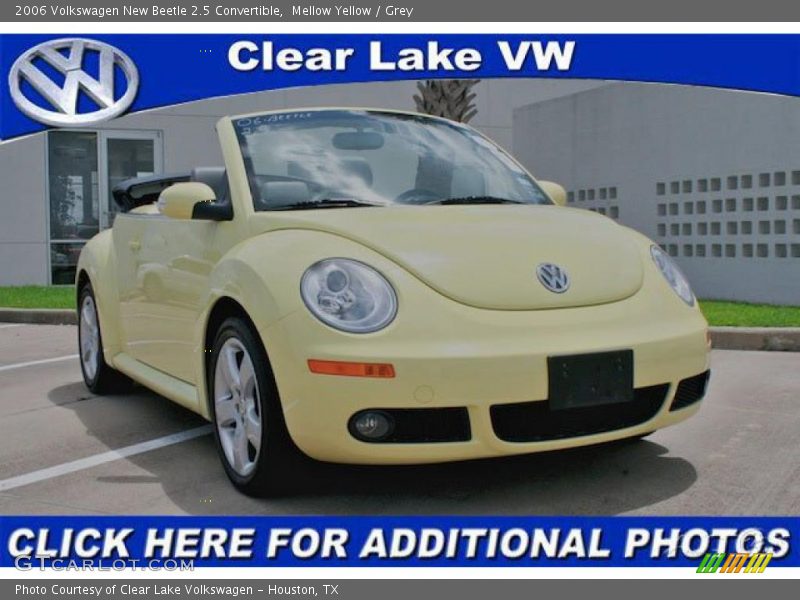 Mellow Yellow / Grey 2006 Volkswagen New Beetle 2.5 Convertible