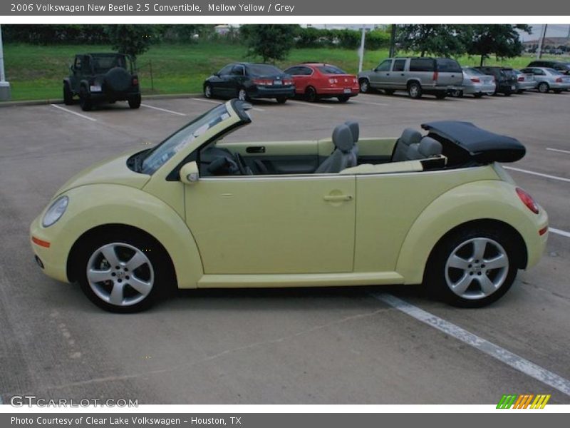 Mellow Yellow / Grey 2006 Volkswagen New Beetle 2.5 Convertible