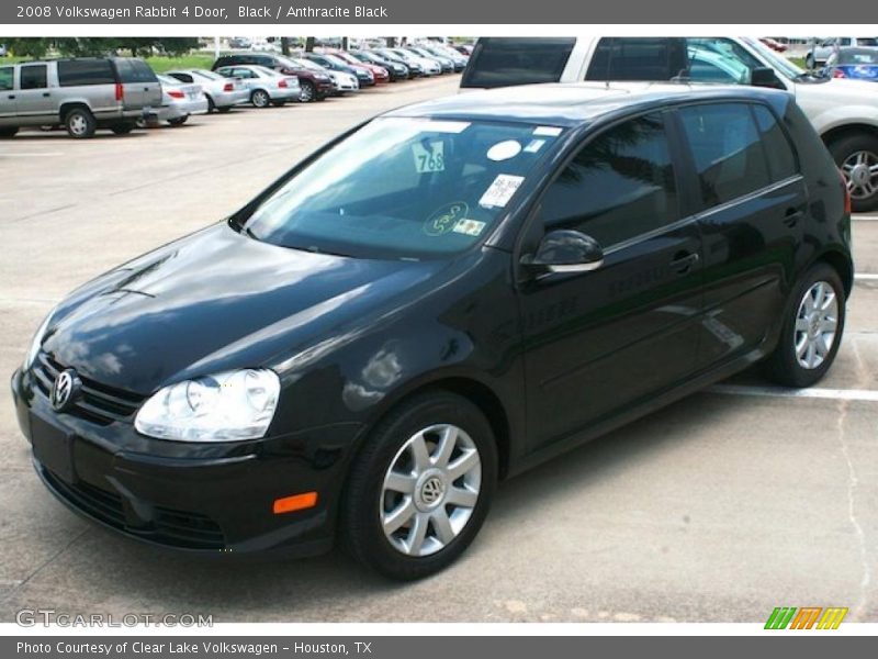 Black / Anthracite Black 2008 Volkswagen Rabbit 4 Door