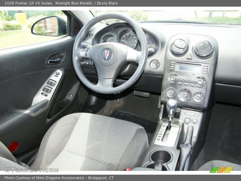 Midnight Blue Metallic / Ebony Black 2008 Pontiac G6 V6 Sedan