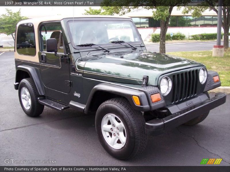 Moss Green Pearl / Tan 1997 Jeep Wrangler SE 4x4