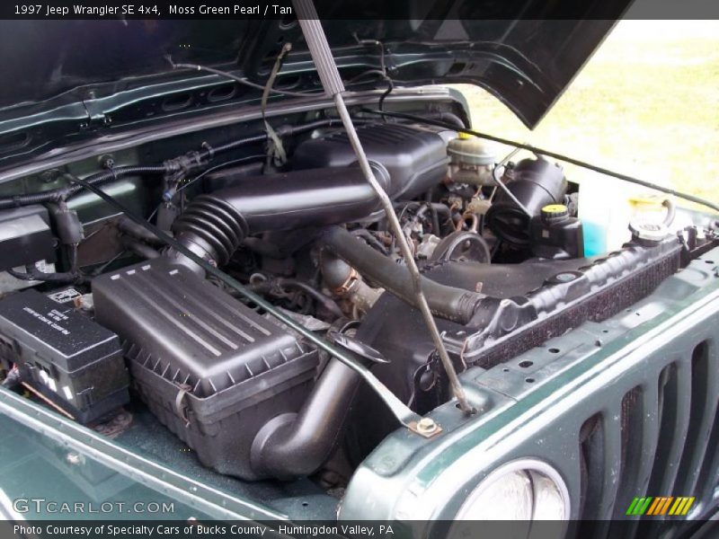 Moss Green Pearl / Tan 1997 Jeep Wrangler SE 4x4