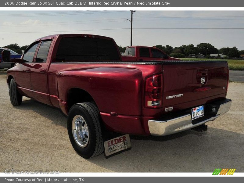 Inferno Red Crystal Pearl / Medium Slate Gray 2006 Dodge Ram 3500 SLT Quad Cab Dually