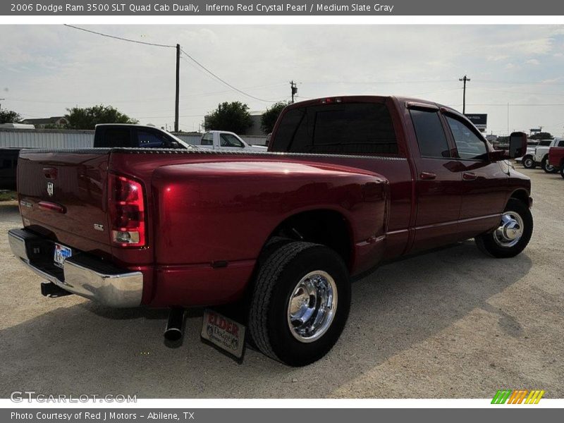 Inferno Red Crystal Pearl / Medium Slate Gray 2006 Dodge Ram 3500 SLT Quad Cab Dually