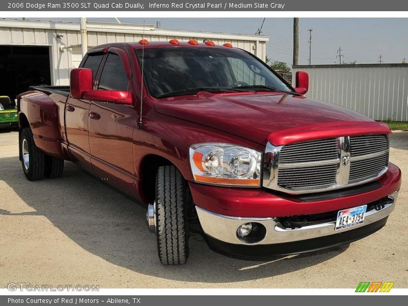 Inferno Red Crystal Pearl / Medium Slate Gray 2006 Dodge Ram 3500 SLT Quad Cab Dually