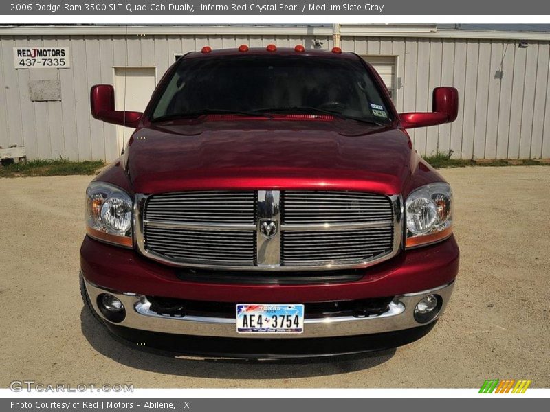 Inferno Red Crystal Pearl / Medium Slate Gray 2006 Dodge Ram 3500 SLT Quad Cab Dually