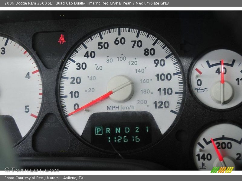Inferno Red Crystal Pearl / Medium Slate Gray 2006 Dodge Ram 3500 SLT Quad Cab Dually