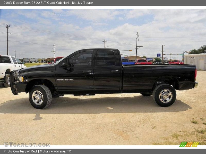 Black / Taupe 2003 Dodge Ram 2500 SLT Quad Cab 4x4